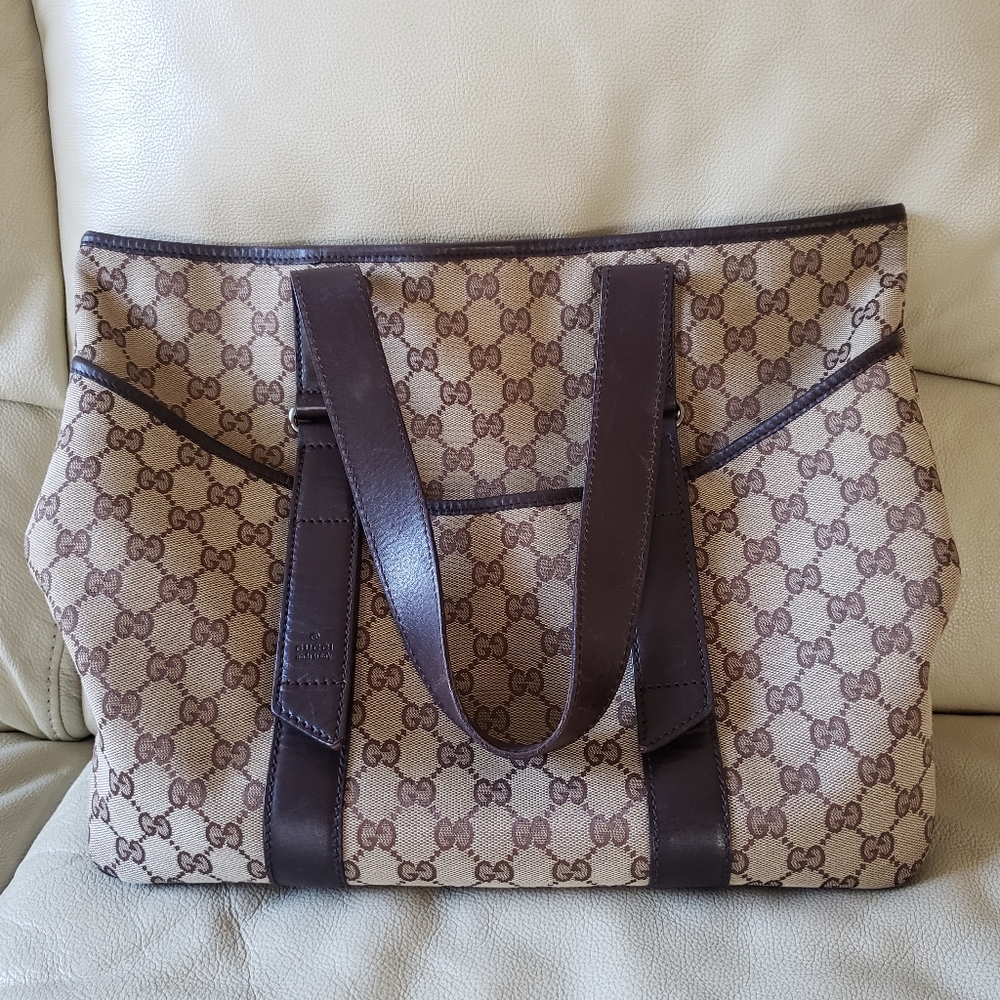 Authentic large Gucci tote bag